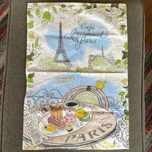 Winkler NEW French Kitchen Paris Cafe Cotton Tea Towel Made in France 18” x 26”